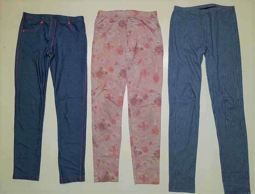 legginsy CALZEDONIA jeans 134 8-9 lat ZESTAW 3 szt