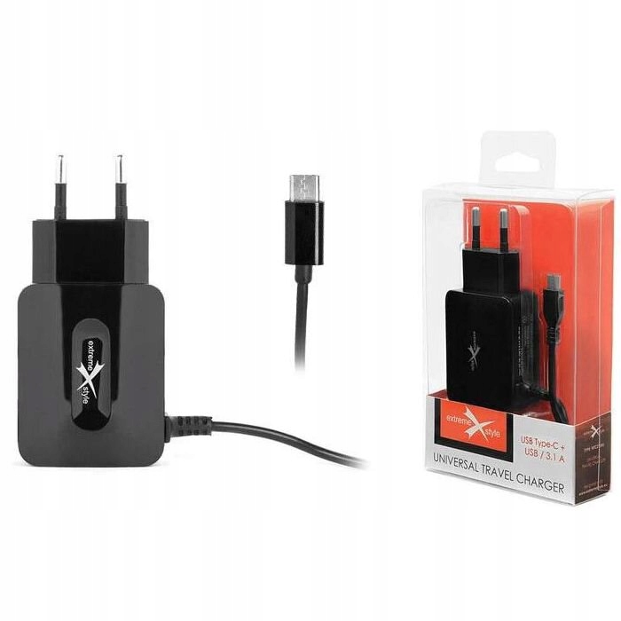ład USB siec. eXtreme USB + kab USB-C 3.1A NTC31CU