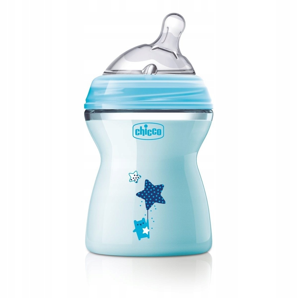 Chicco Butelka NaturalFeeling 150ml BLUE 0m+