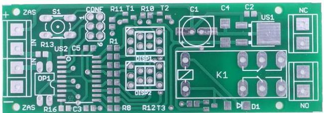 Przekaźnik czasowy, AVT1535/1 PCB+ uP