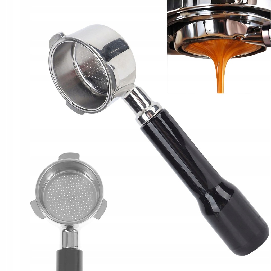 Portafiltro 54mm Per Sage/Breville Barista - Doppio Beccuccio, Manico In Noce - Foto 4