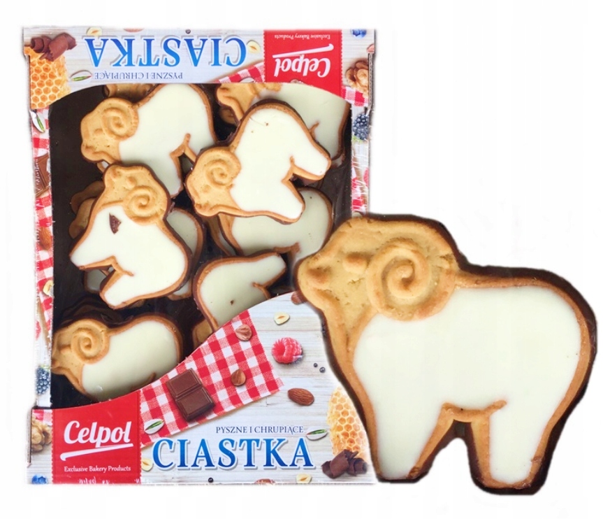 Ciastka BARANKI wielkanoc z kremem Celpol 500g
