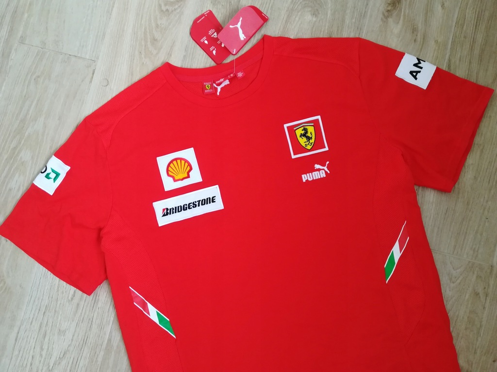 FERRARI PUMA F1 SHELL BRIDGESTONE T-SHIRT XXL NOWA