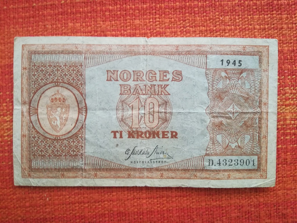 10 Koron Norwegia 1945
