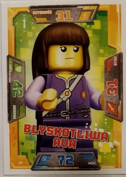 Karty Lego Nexo Knighs 32 Błyskotliwa Ava