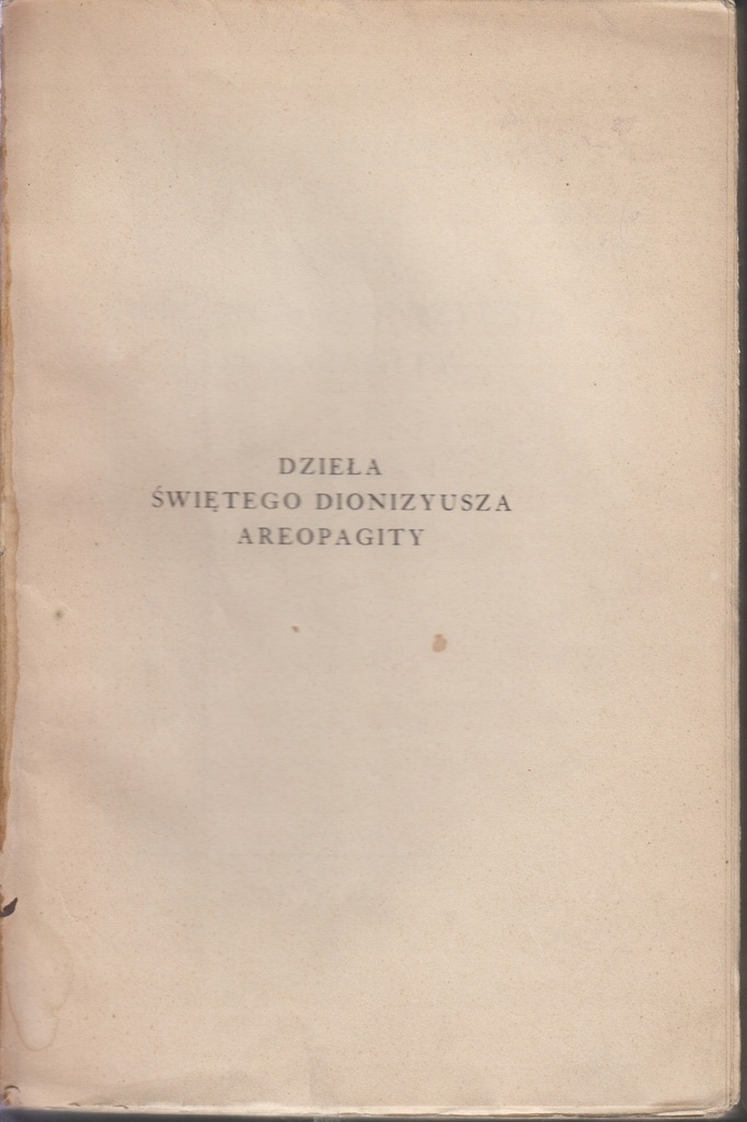 Dzieła świętego Dionizyusza Areopagity