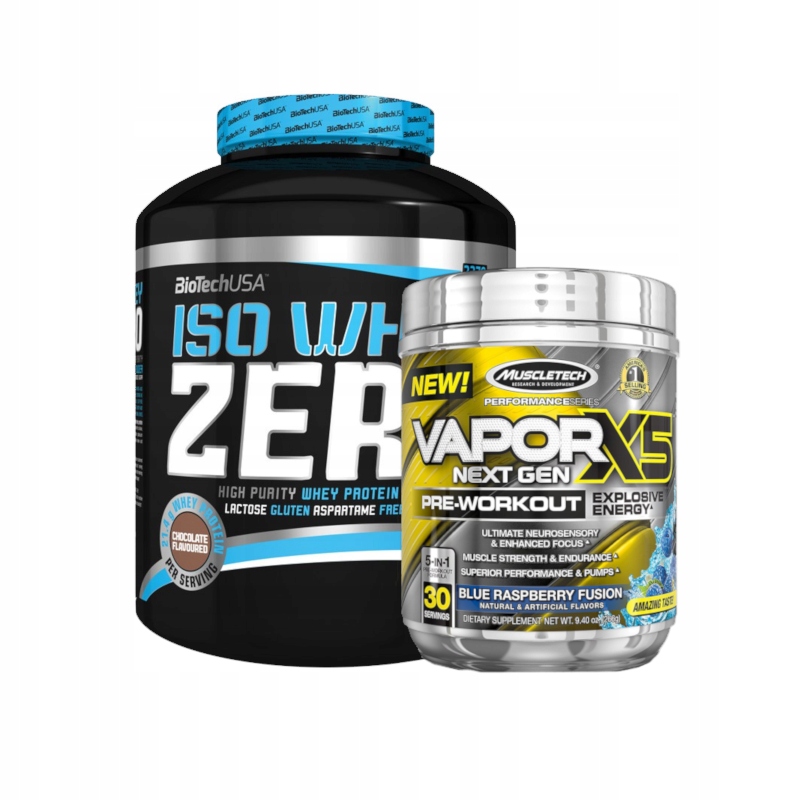 Biotech Iso Whey 2,27kg + Muscletech Vapor X5 Next