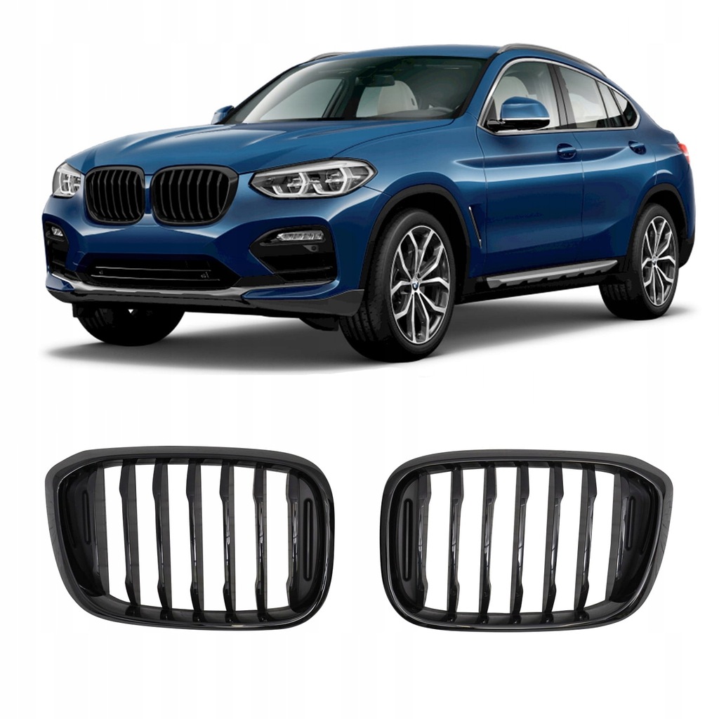 BMW X4 G02 2018 TUNINGOWY GRILL PRZEDNI CZARNY WZÓR M PAKIET ATRAPA NERKI