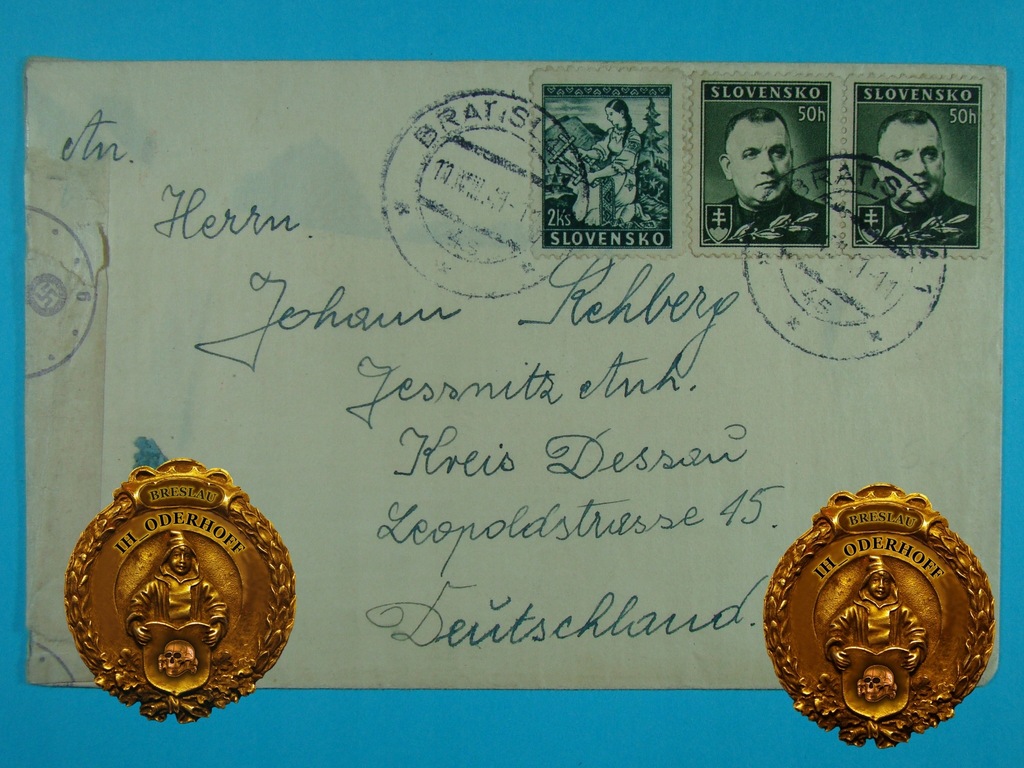 1941 Slovensko +Cenzura WH Koper.H5836