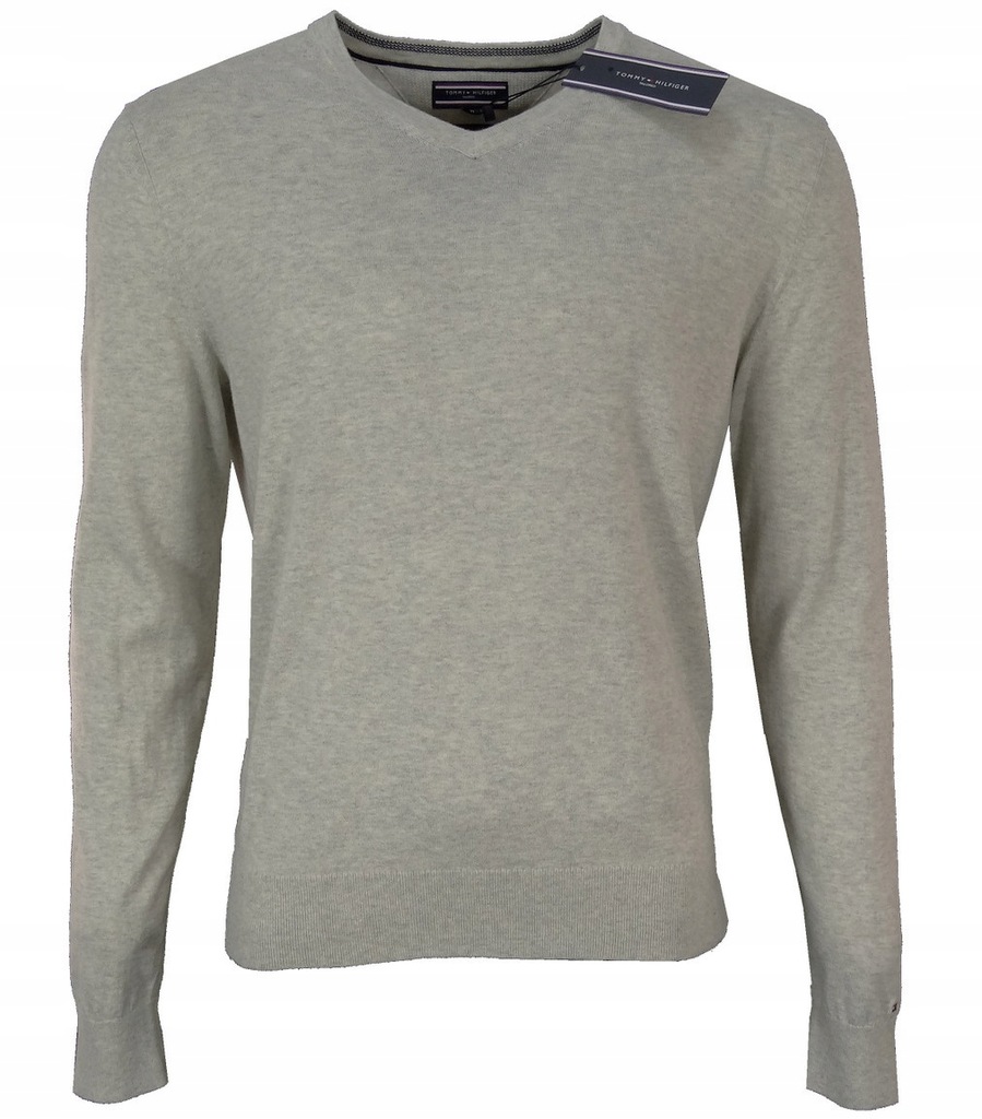 TOMMY HILFIGER sweter męski, siwy M