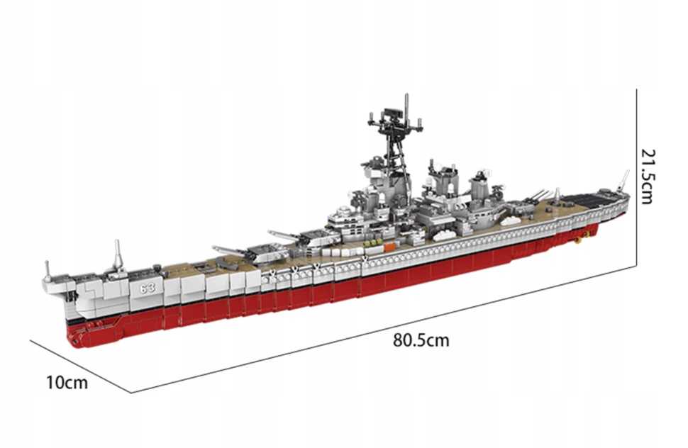     USS MISSOURI   LEGO       Arediru 9716504767