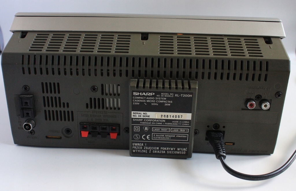 Sharp Compact Audio System Model XL T200 vintage 7818021475