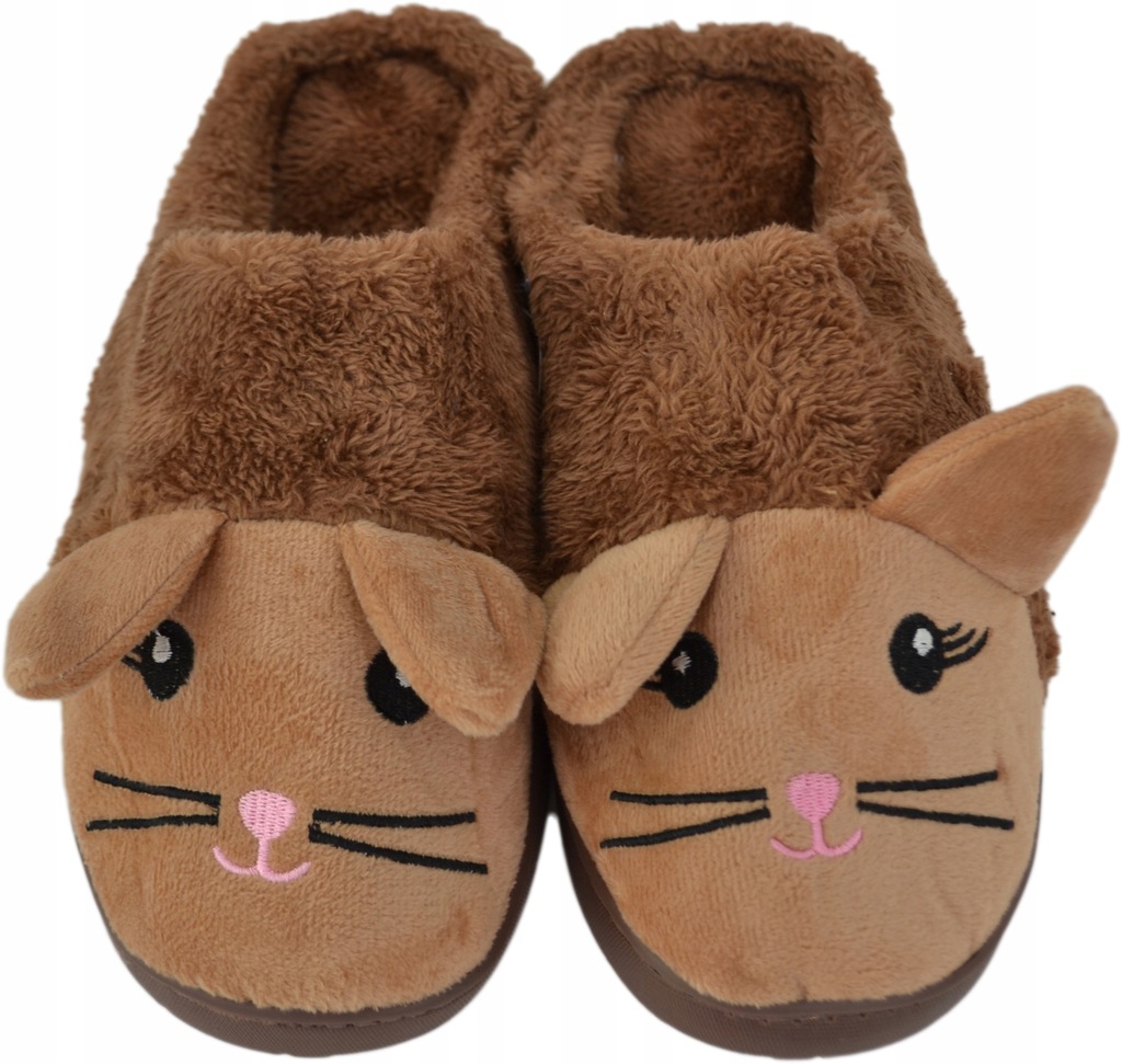 Kapcie Klapki futrzane Kotki Cat Slippers 40/41