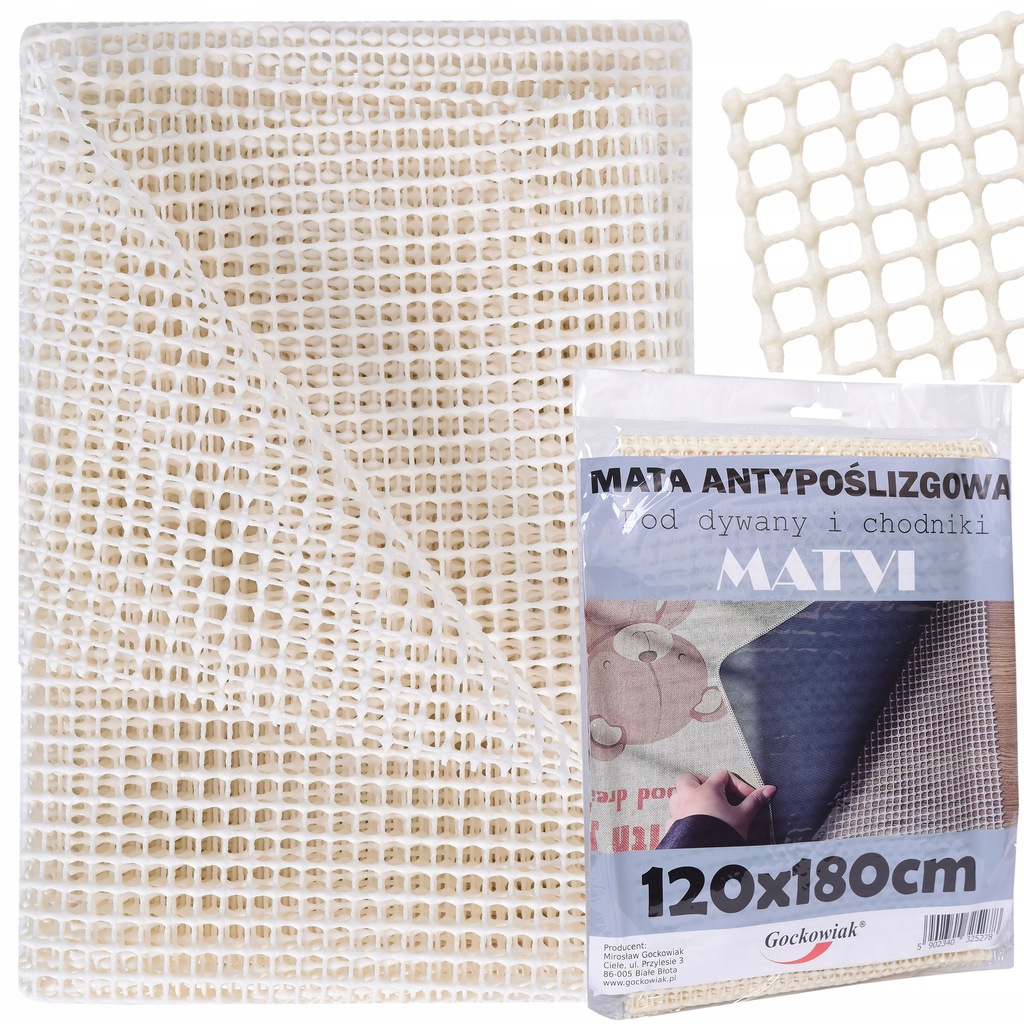 MATA ANTYPOŚLIZGOWA POD DYWAN CHODNIK PVC 120x180