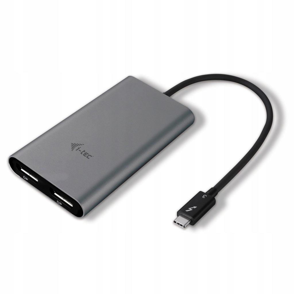 i-tec THUNDERBOLT 3 Adapter 2x DisplayPort 4K 5K do Notebooków i Tabletów