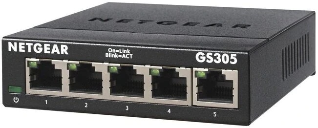 Switch Netgear 5p GS305-300PES (5x10/100/1000Mbit)