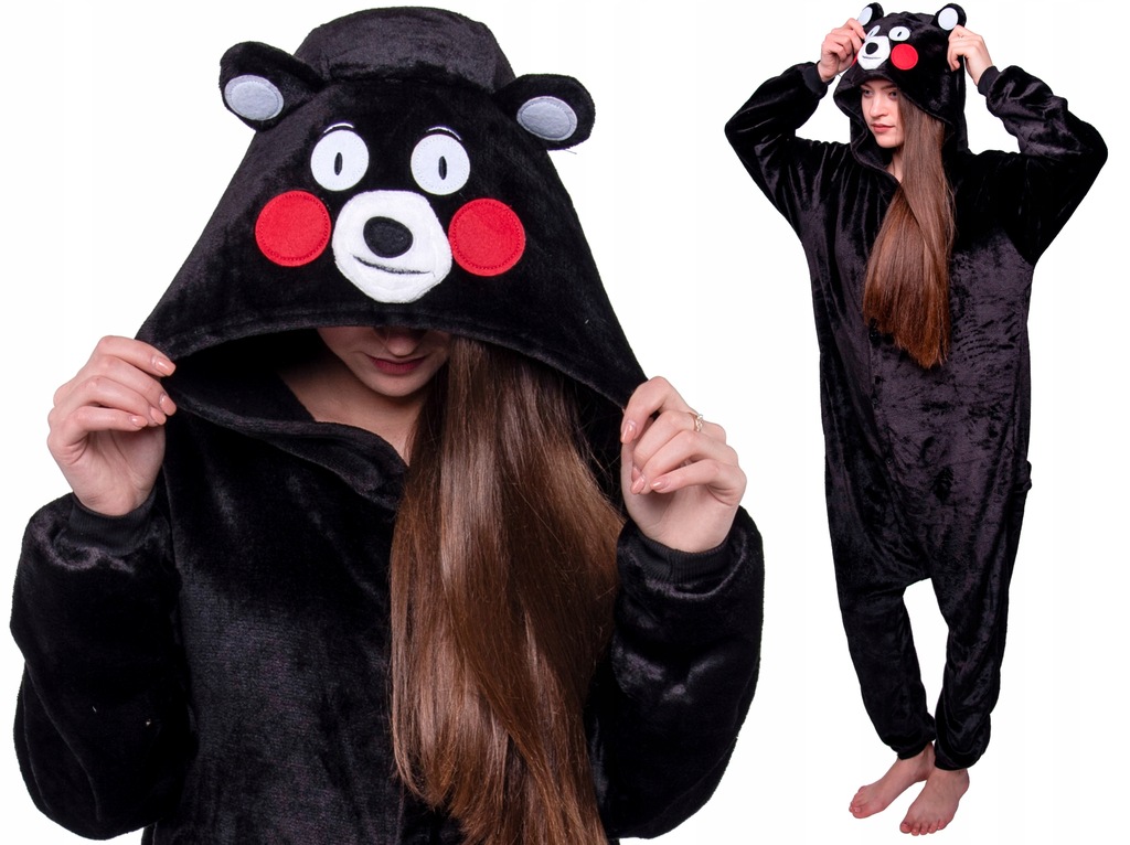 KUMAMOTO PIŻAMA Kigurumi Miś Kostium Strój 170