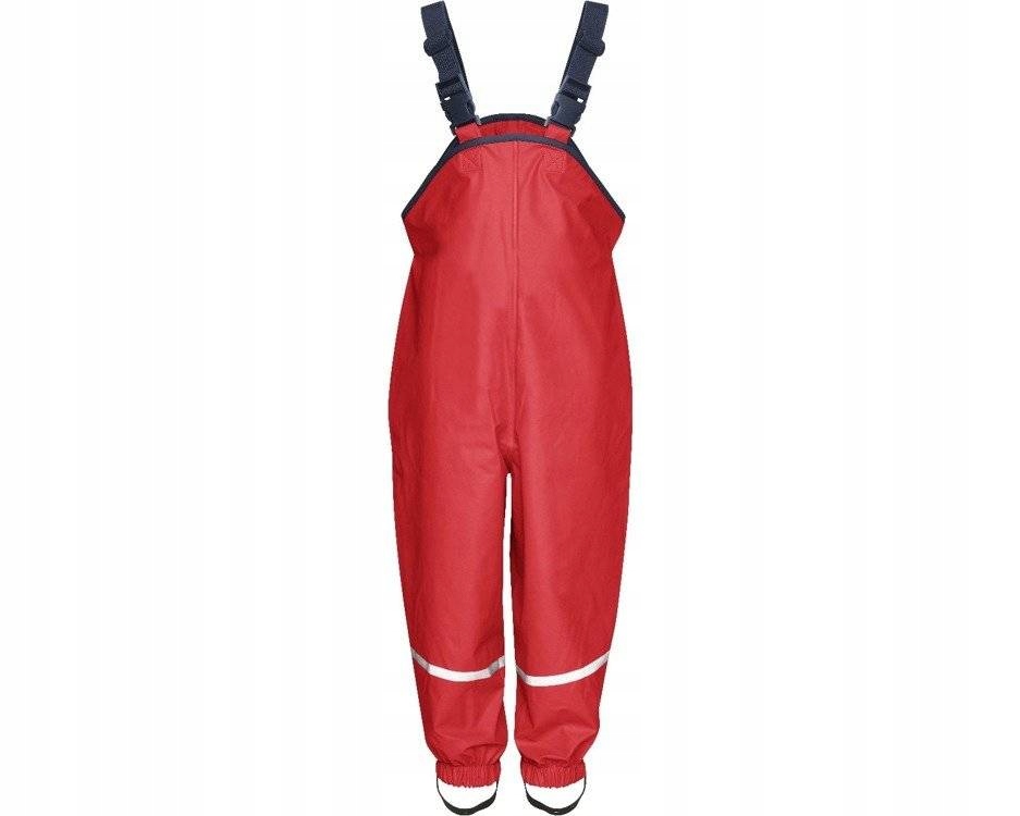 Spodnie przeciwdeszczowe r. 92 czerwone, Playshoes