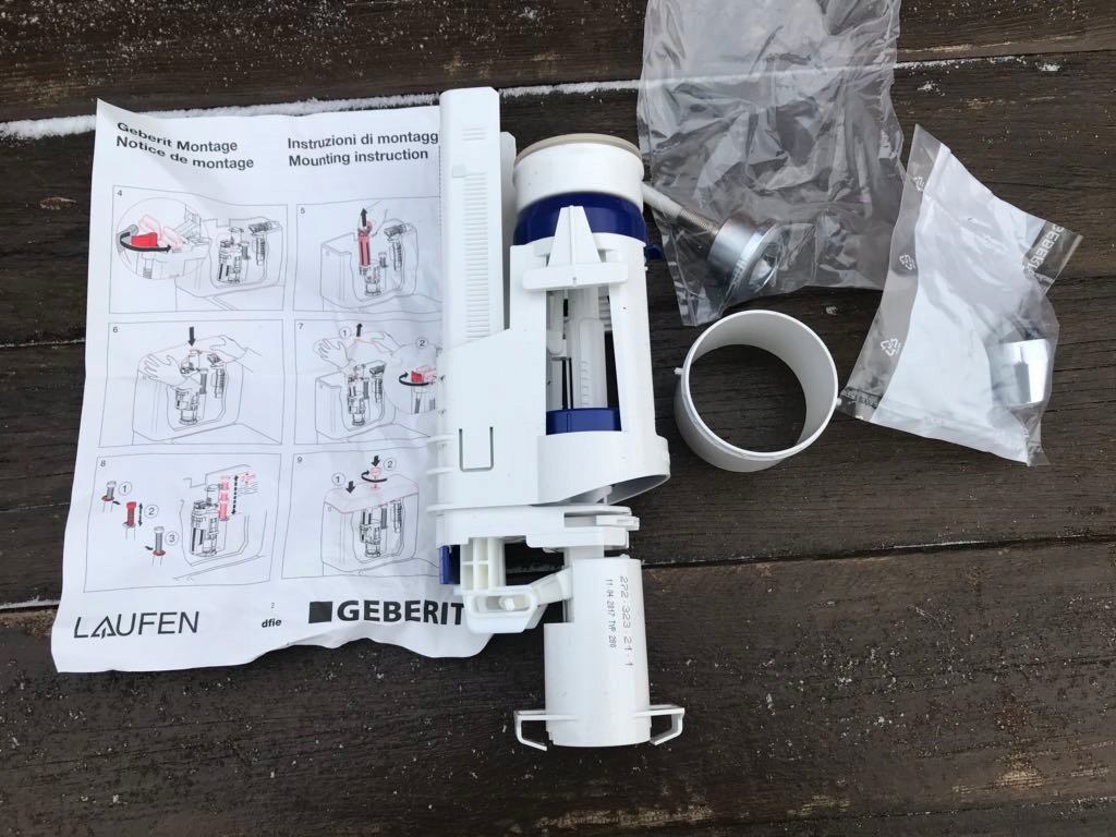 Geberit Taster Impuls280 - Ersatz Spülventil Ohne Logo