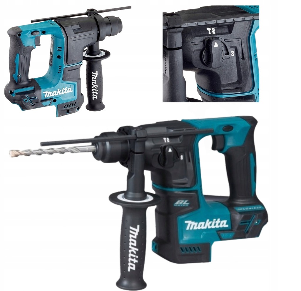 Makita MŁOT UDAROWY OBROTOWY DHR171Z SDS Plus