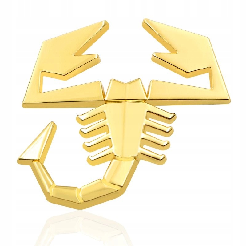 Emblemat Scorpion 3D fiat Stilo Punto ABARTH złoty
