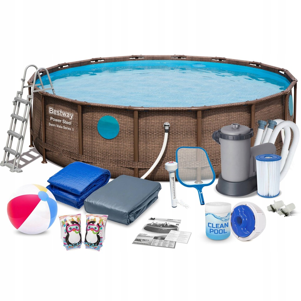 BASEN OGRODOWY STELAŻOWY 488x122 BESTWAY 56725 17e - 7981181297 ...