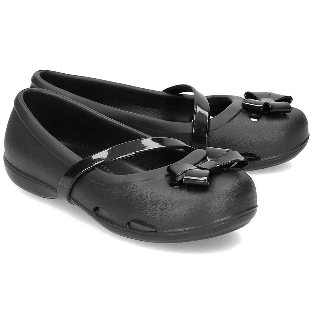 Crocs Czarne Baleriny Dziecięce R.28/29