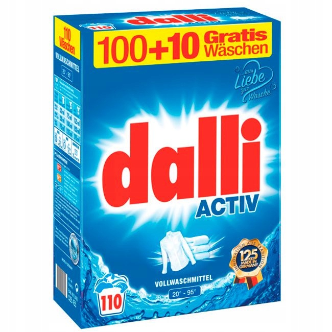 Proszek do Prania Dalli Activ 110 Prań z Niemiec