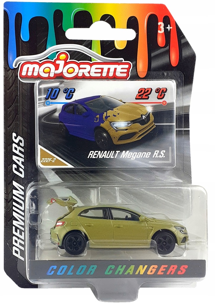 MAJORETTE RENAULT MEGANE R.S PREMIUM ZMIENIA KOLOR