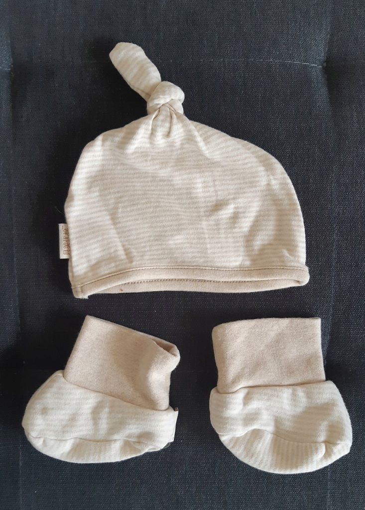 Czapka i buciki dla niemowlęcia Cotton 62 cm