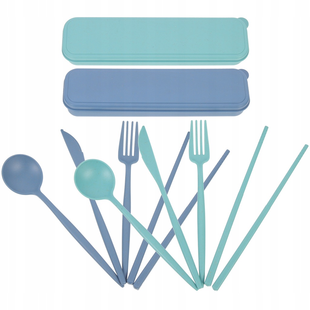 Portable Travel Tableware Set Cutlery Box 2 Sets 13528896599