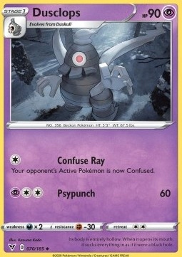 Pokemon TCG Psychic - Dusclops (VIV 70)