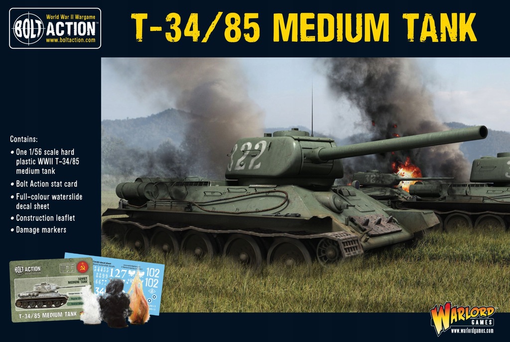 Купить Средний танк Т-34/85, Warlord Games Bolt Action: отзывы, фото, характеристики в интерне-магазине Aredi.ru