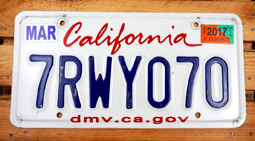 California Dmv Ca Gov Tablica Rejestracyjna Usa 8496302822 Oficjalne Archiwum Allegro