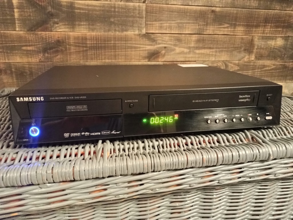 291. COMBO VHSDVD SAMSUNG DVDVR355 13108029612 oficjalne archiwum