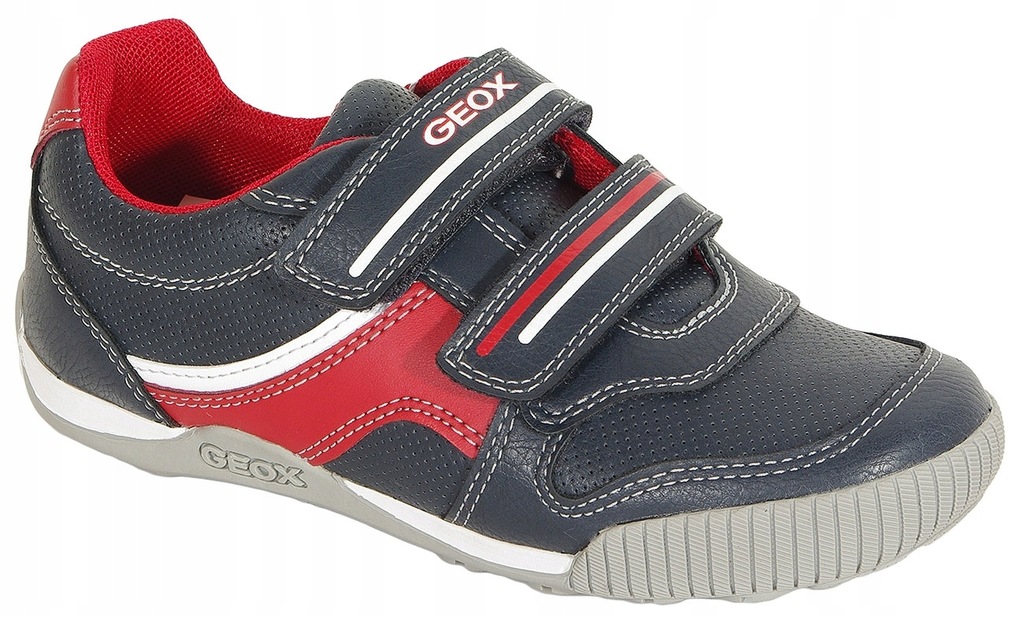 GEOX Nekkar A sneakers synt. leather navy/red 33