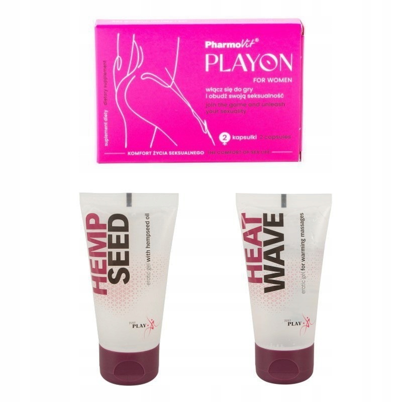 Kapsułki Play on for Women + 2 x żel Just Play 50ml