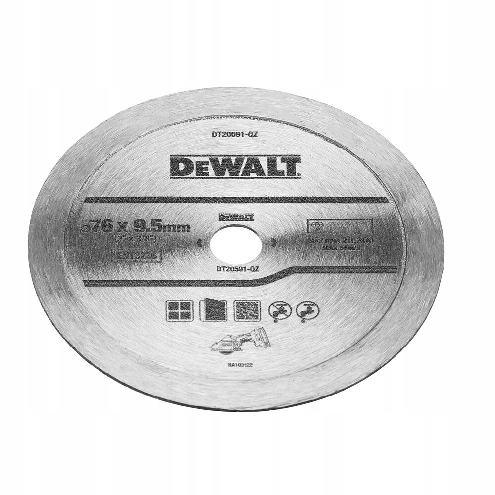 diamentowa tarcza 76mm do ceramiki DeWALT DT20591