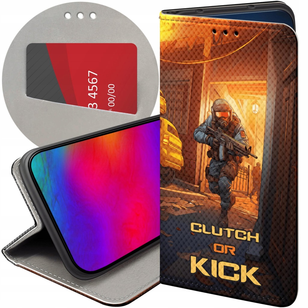 ETUI Z KLAPKĄ DO SAMSUNG GALAXY M51 WZORY CS GO COUNTER-STRIKE FUTERAŁ CASE