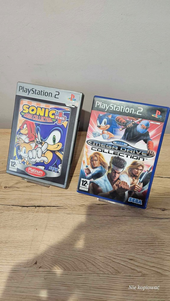 2xGra SEGA Mega Drive Collection i Sonic Sony PlayStation 2 (PS2)