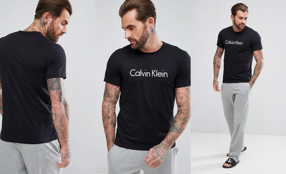 CALVIN KLEIN CZARNY T-SHIRT Z LOGIEM__L_2P__XDE