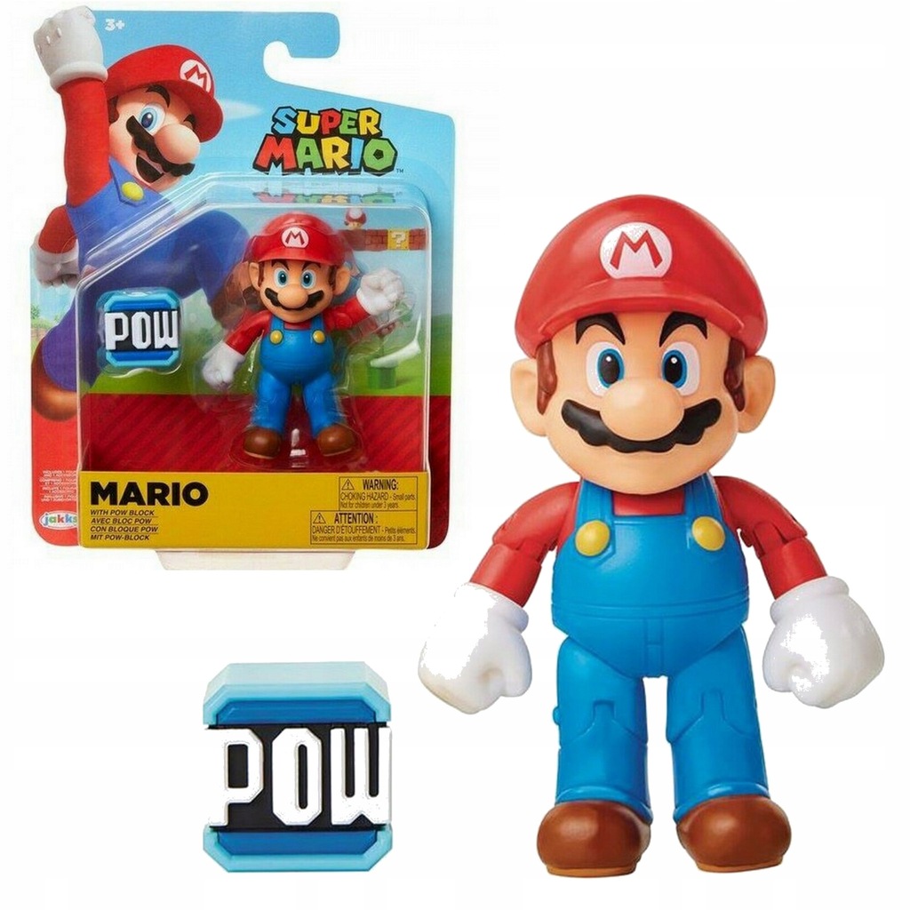 Mario figurka Super Mario+ dodatki block Pow