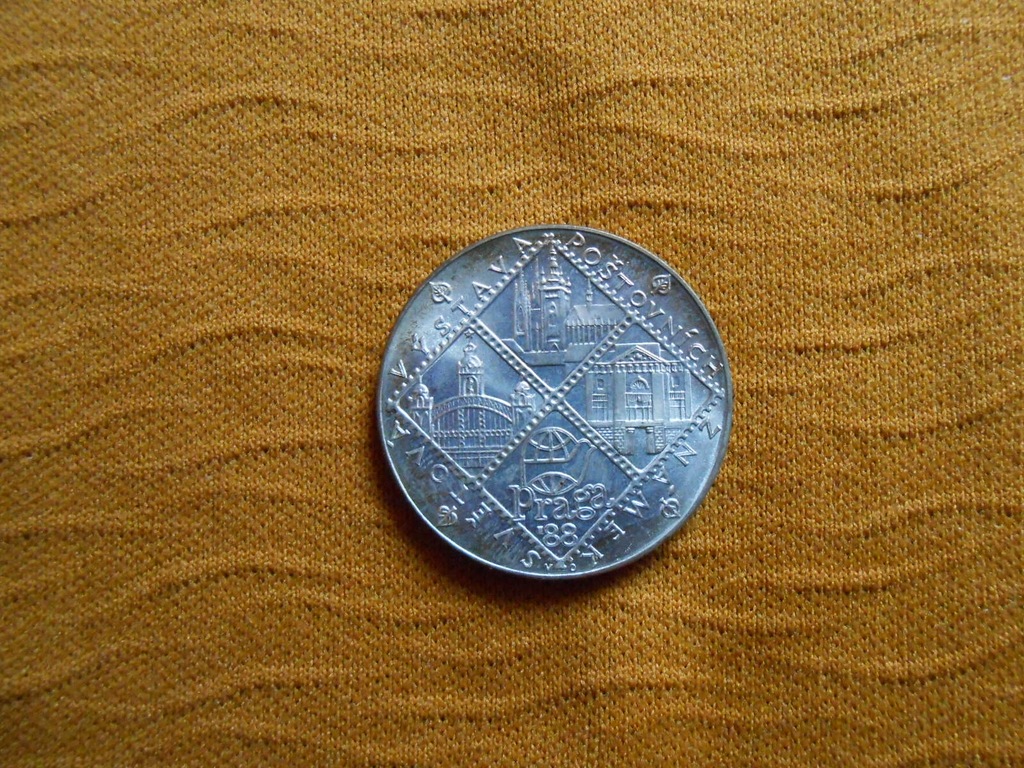 100 KORON CZECHOSLOWACJA 1988 ROK SREBRO ORGINAL