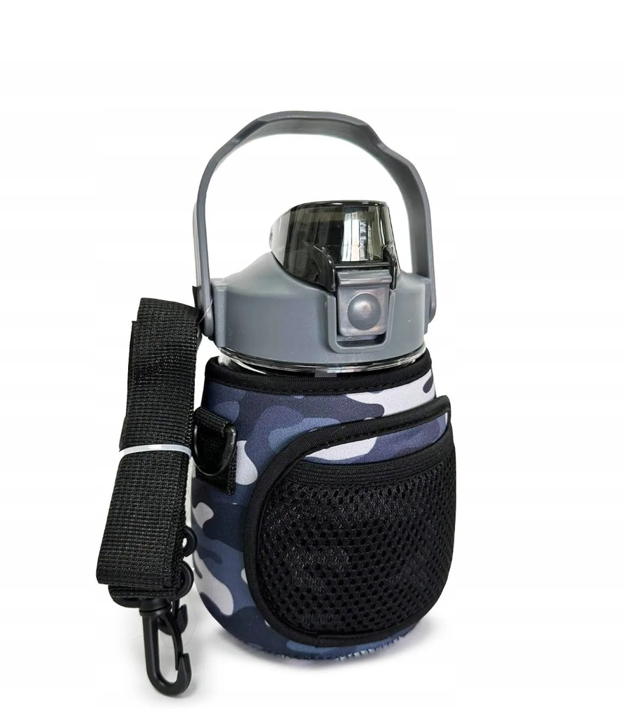 Bidon na wodę Smukee 1100 ml niebieskie moro