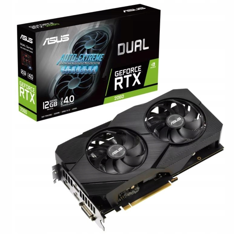 ASUS GeForce RTX 2060 12GB DUAL EVO OC GDDR6 192b - 11838092819 ...