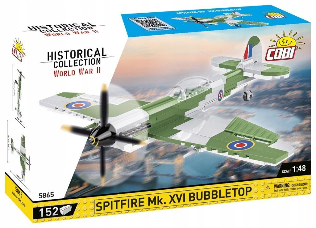 HC WWII SPITFIRE MK. XVI BUBBLETOP, COBI