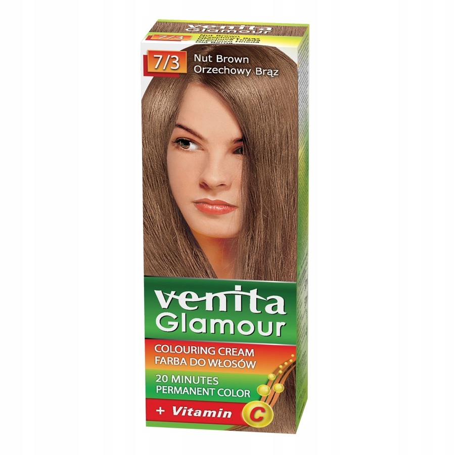 Venita Glamour farba do włosów 7/3 Orzechowy P1