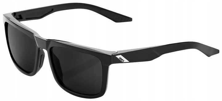 OKULARY 100% BLAKE POLISHED BLACK GREY -65%