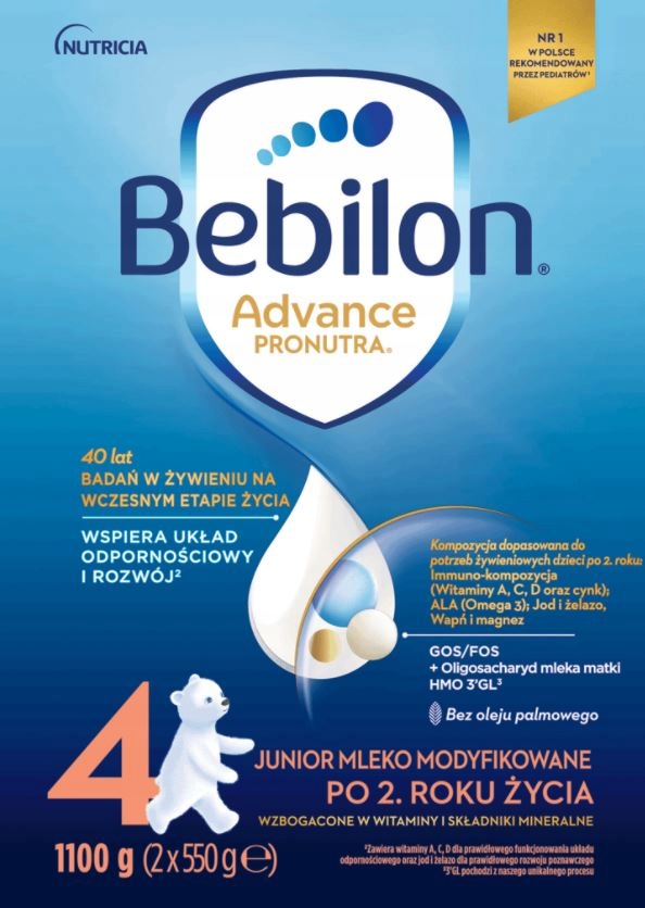 Bebilon Advance 4 mleko modyfikowane 1100g