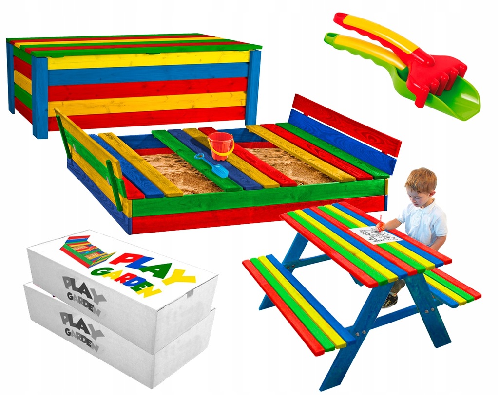 Купить ПЕСОЧНИЦА + СТОЛ СО Скамейками + ЯЩИК ДЛЯ ИГРУШЕК: отзывы, фото ...